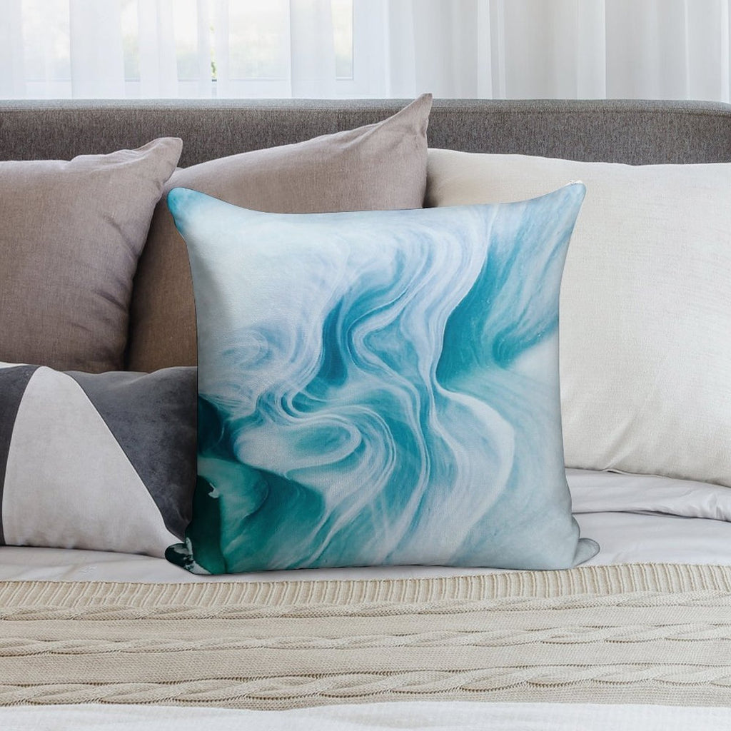 Marble Sandstone - Oceanic Soft Fade-Resistant Throw Pillow