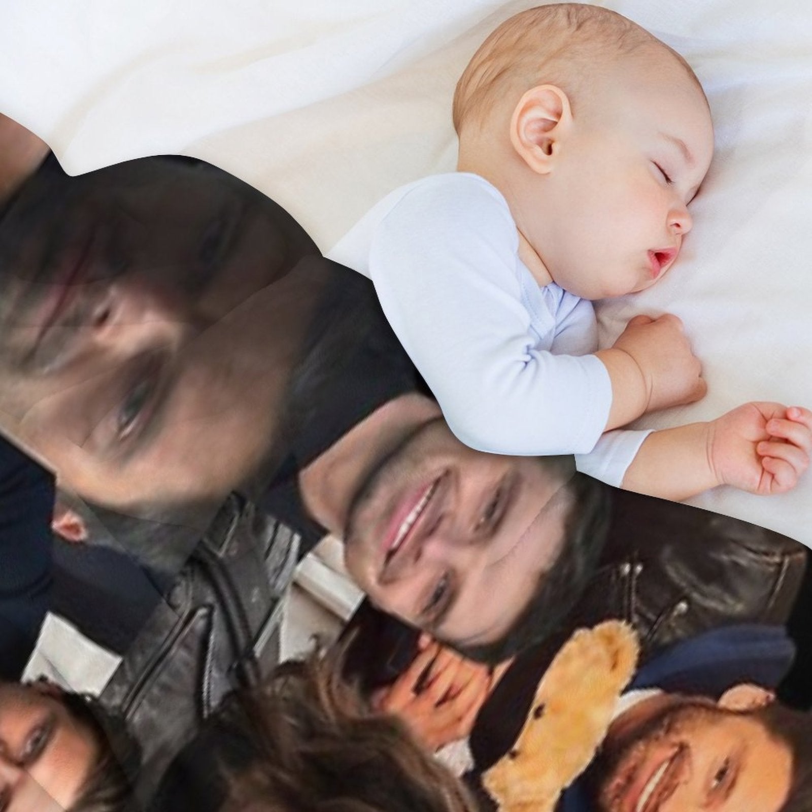 Seb Stan Collage Durable Throw Blanket