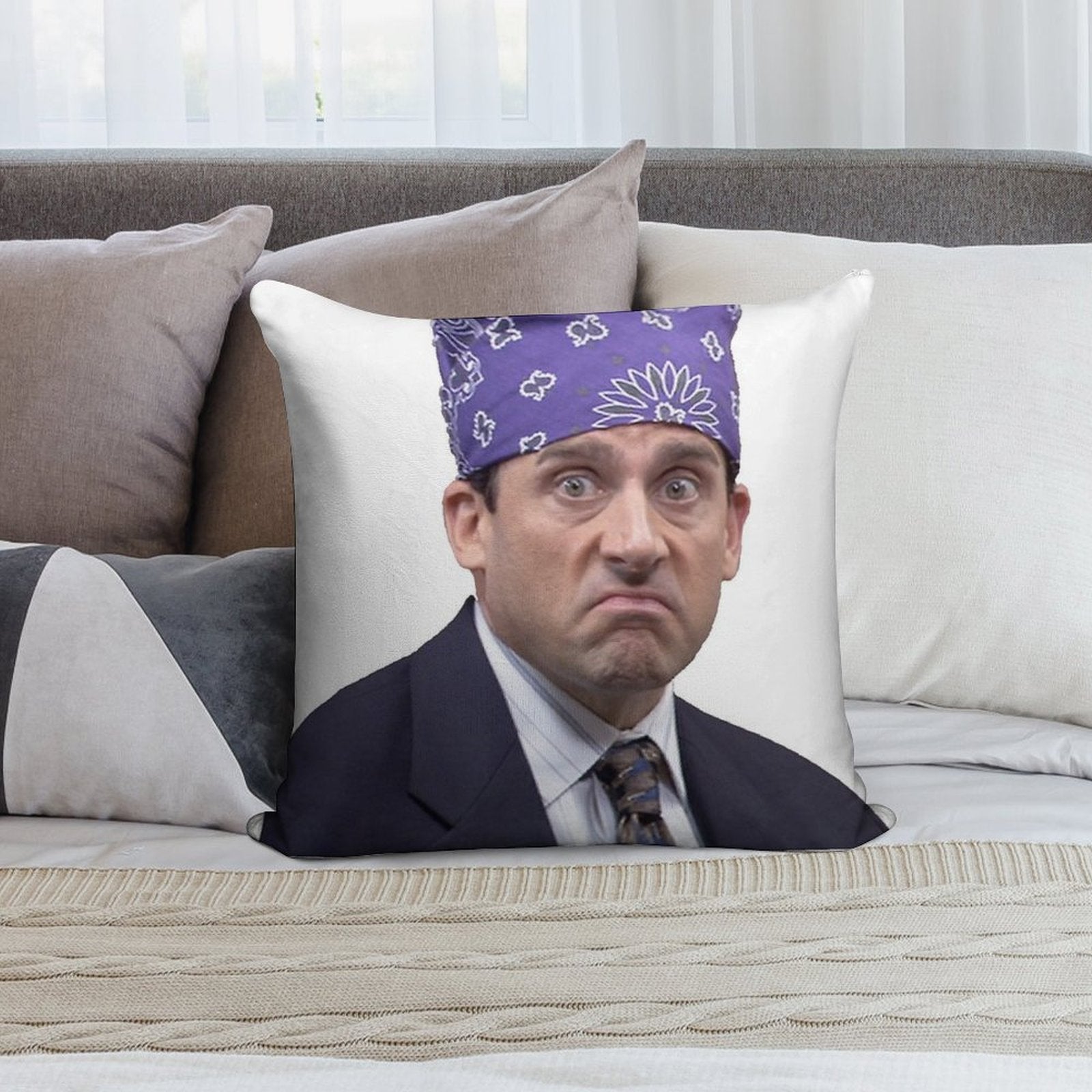 Prison Mike Full Color Soft Gift Ready Throw Pillow