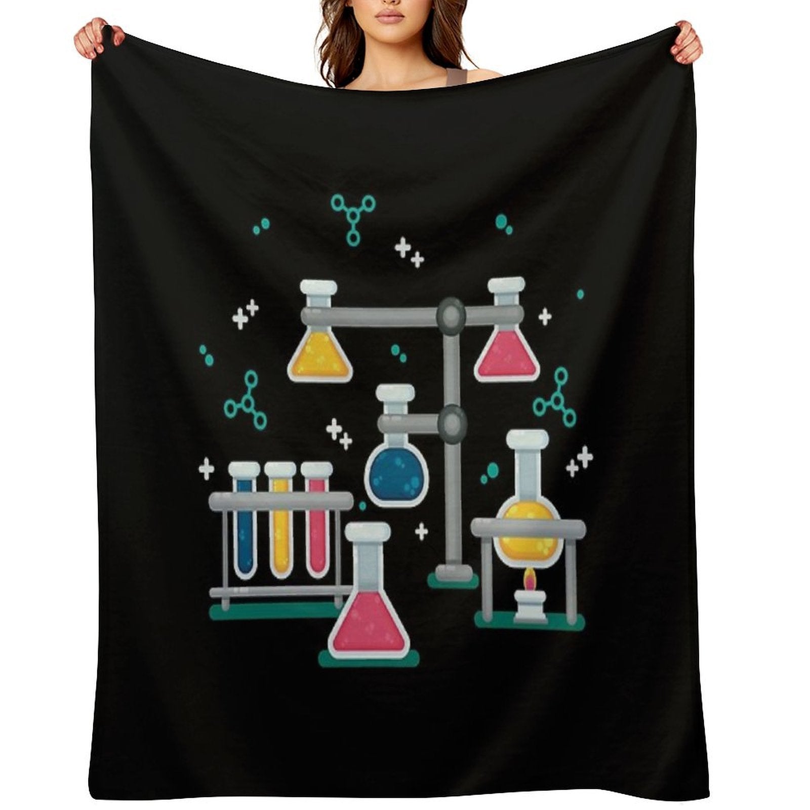 Amazing Chemistry Wrinkle-free Throw Blanket