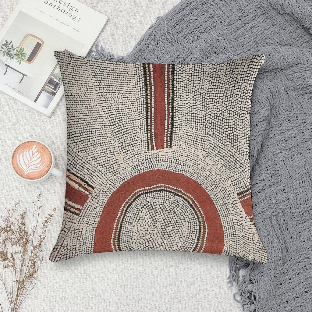 Awesome Aboriginal Dot Art Soft Gift Ready Throw Pillow
