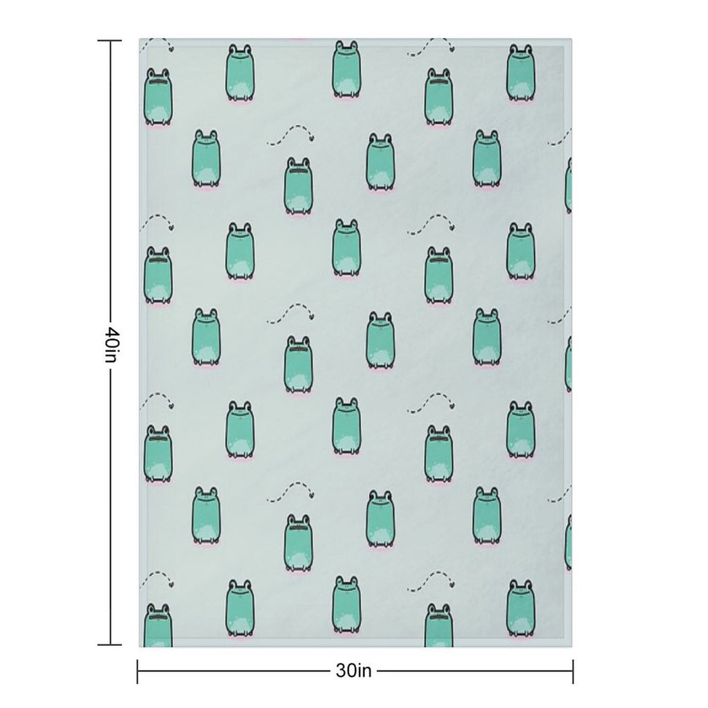Cute Frogs Multi-functional Throw Blanket