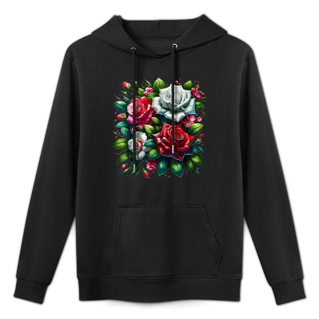 Roses Flower Floral Blossom Lovers Unisex Design Hoodie