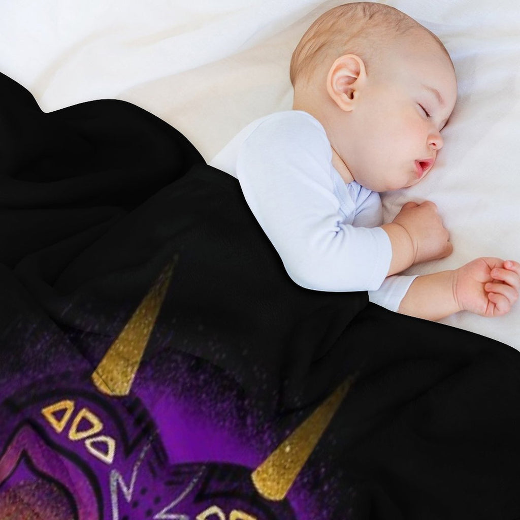 The Moon And The Mask Shrink-resistant Throw Blanket