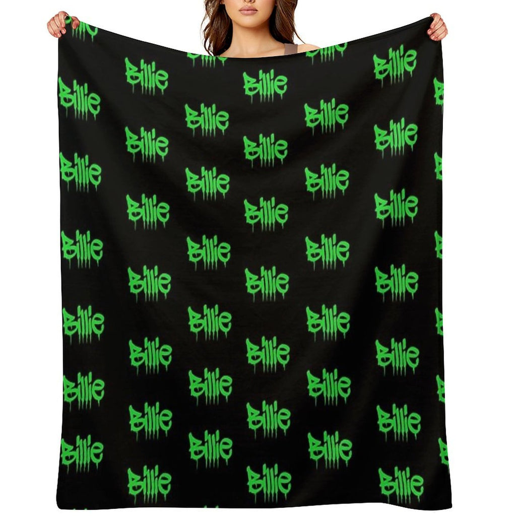 Billie Black&green Throw Blankets Easy Care Throw Blanket