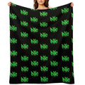 Billie Black&green Throw Blankets Easy Care Throw Blanket