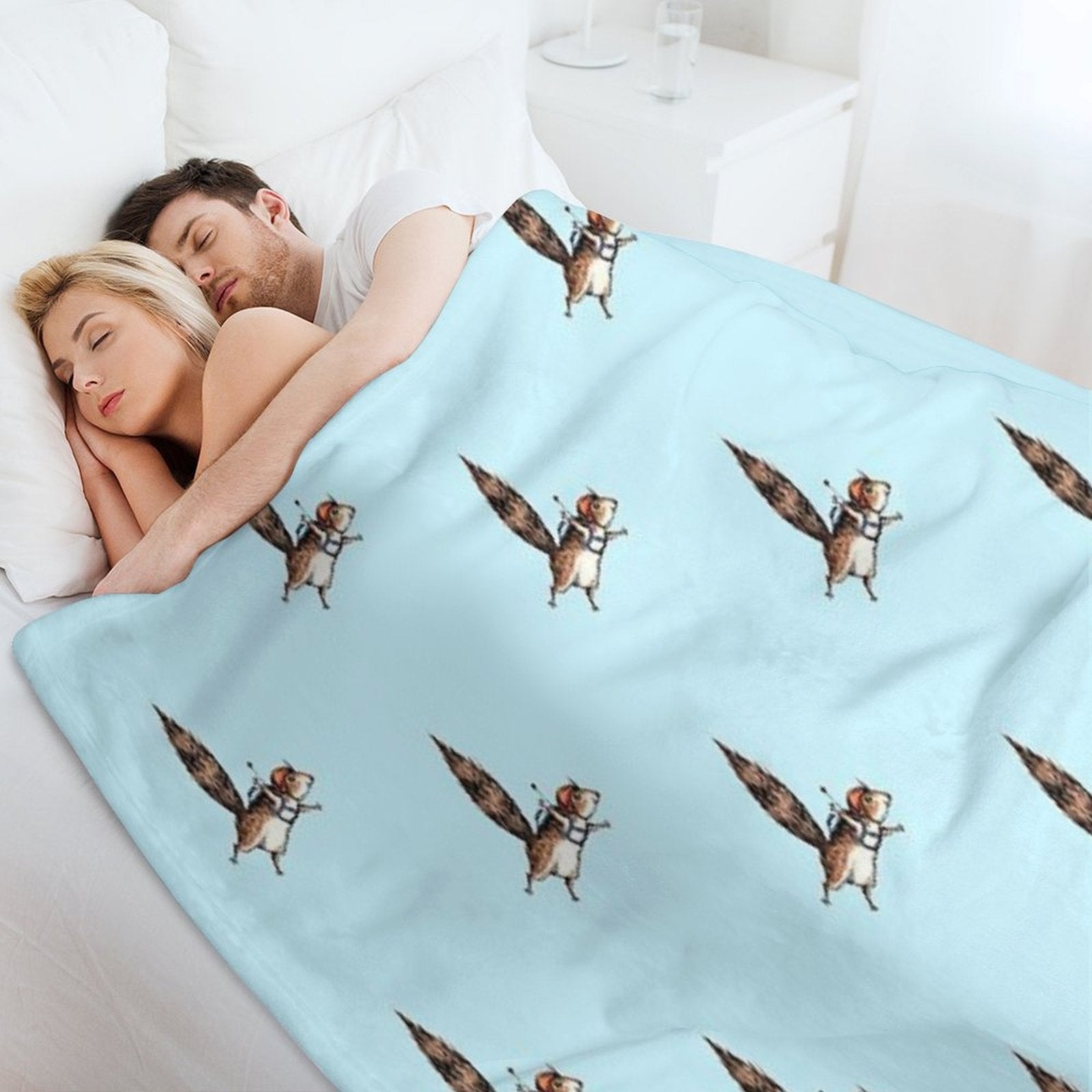 Skydiver Squirrel, Skydiving Adventure Design Anti-pilling Throw Blanket