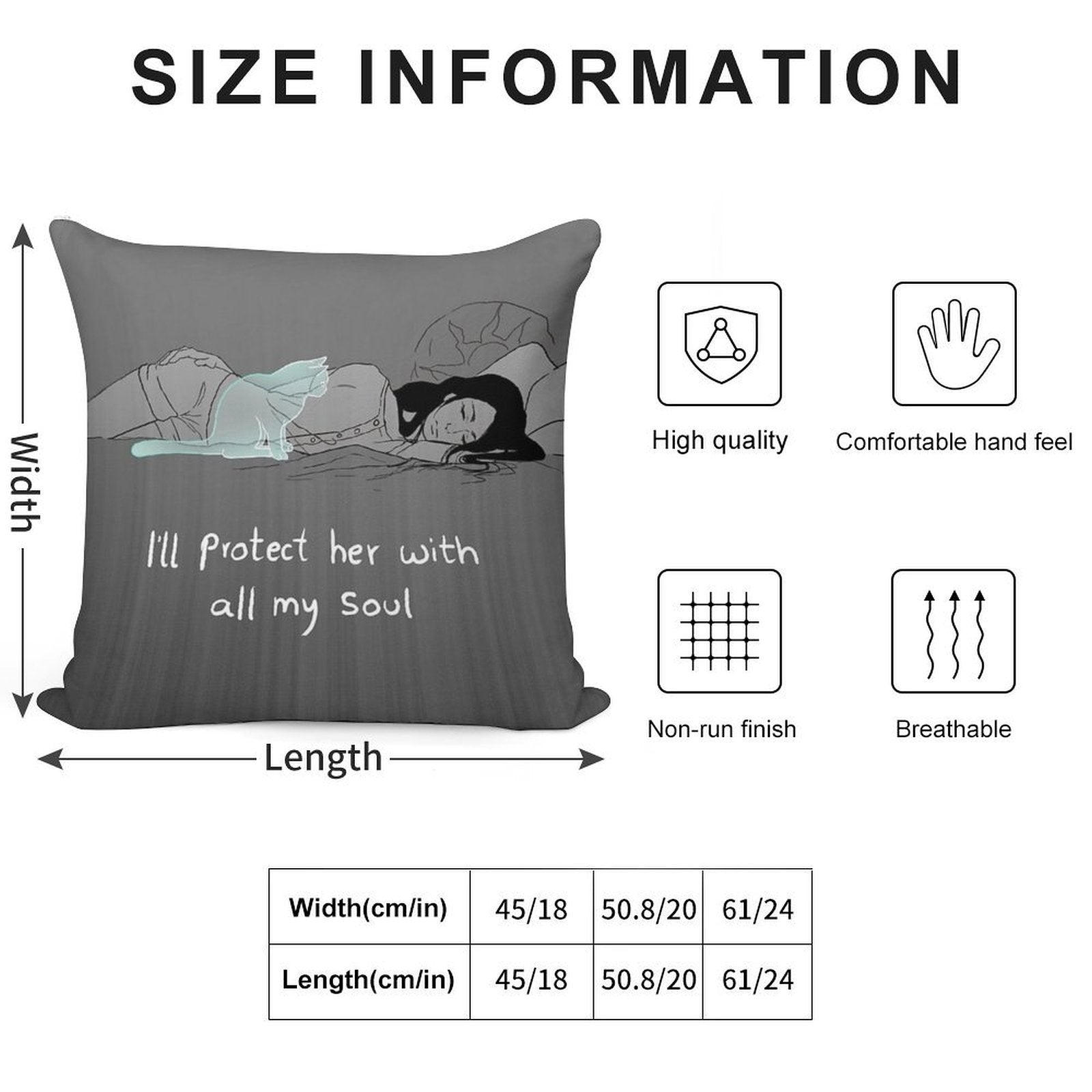 Guardian Soul Soft Home Decor Throw Pillow