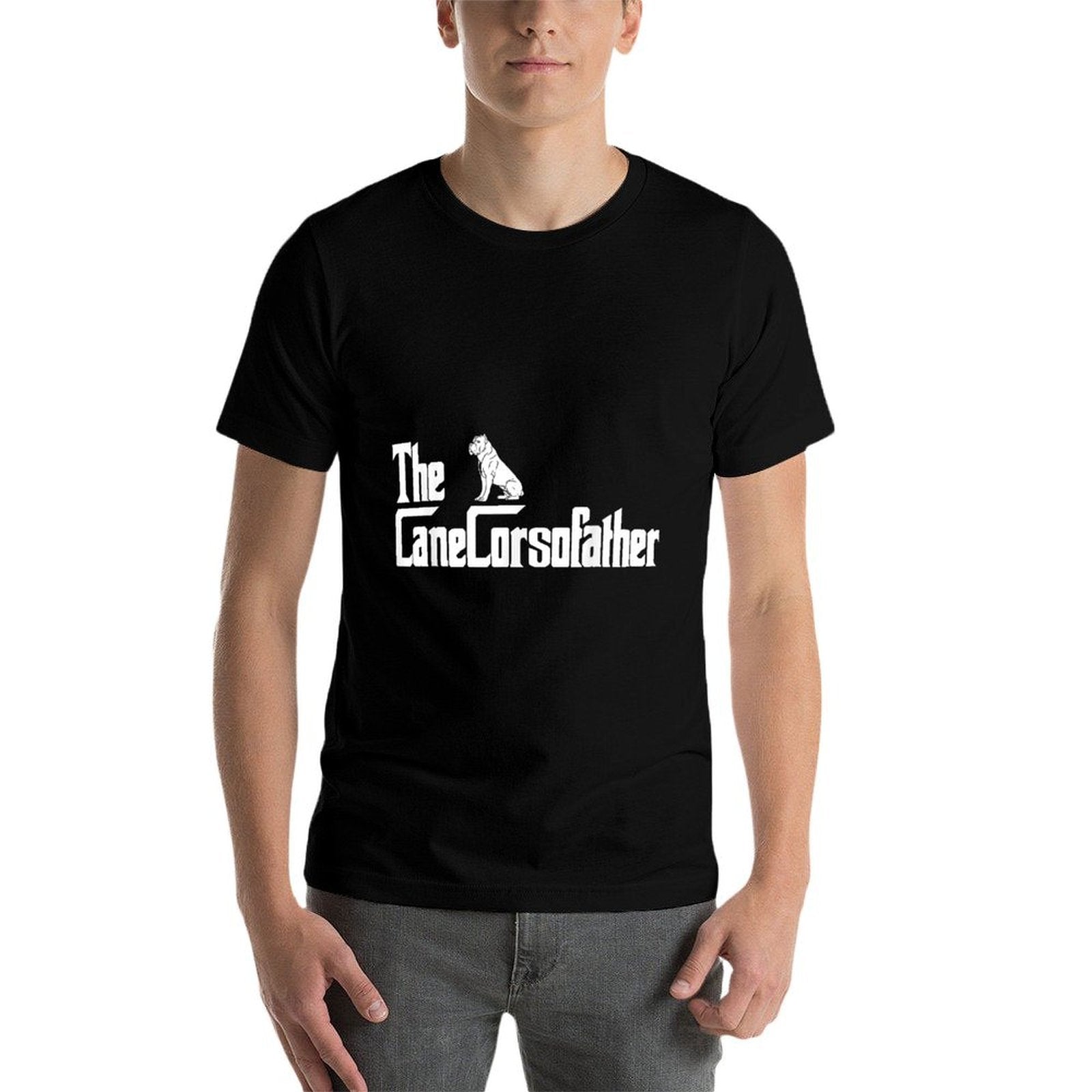 The CaneCorsoFather Funny Cane Corso Dog Dad Men Gifts  Heathered Texture T-Shirt
