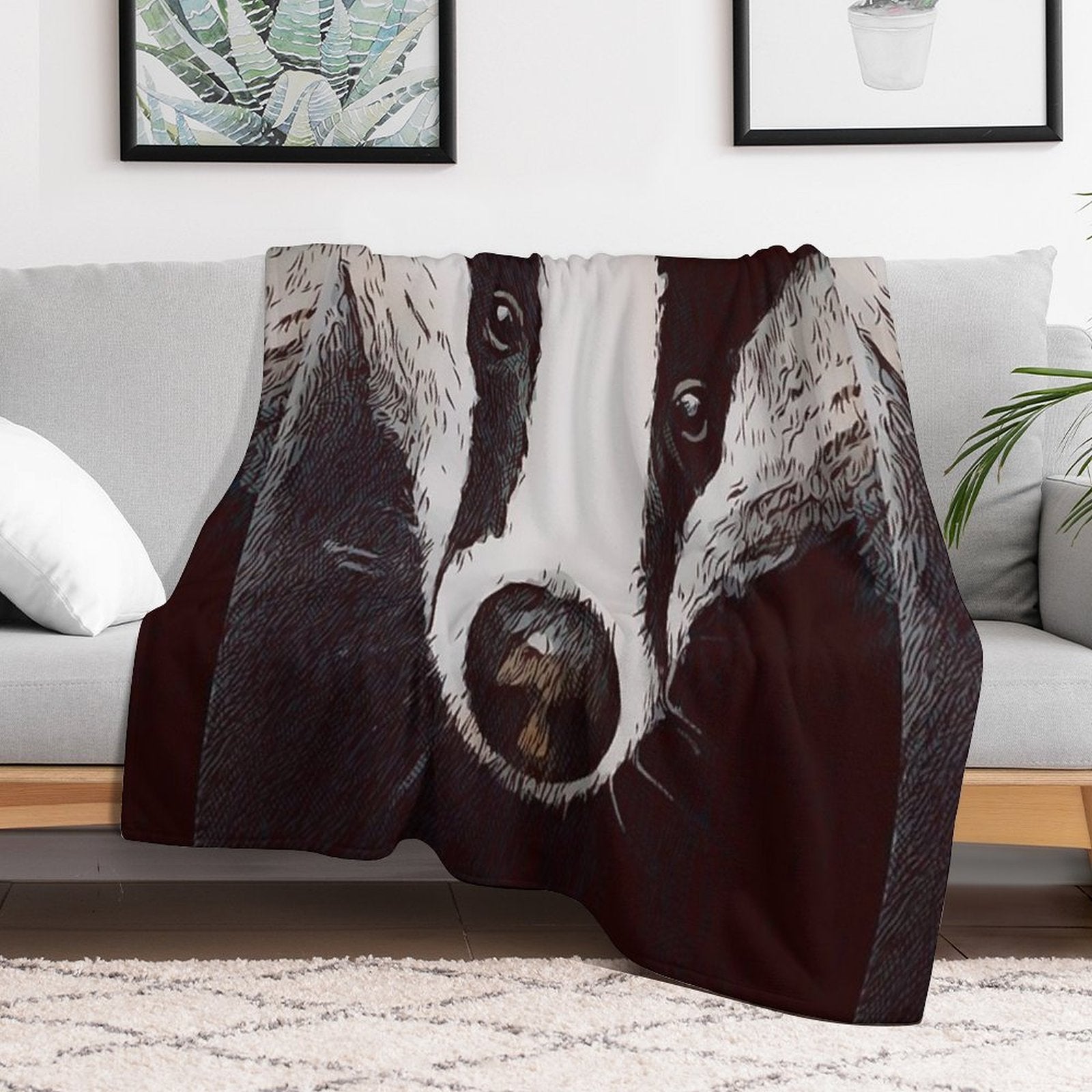 Badger Wrinkle-free Throw Blanket