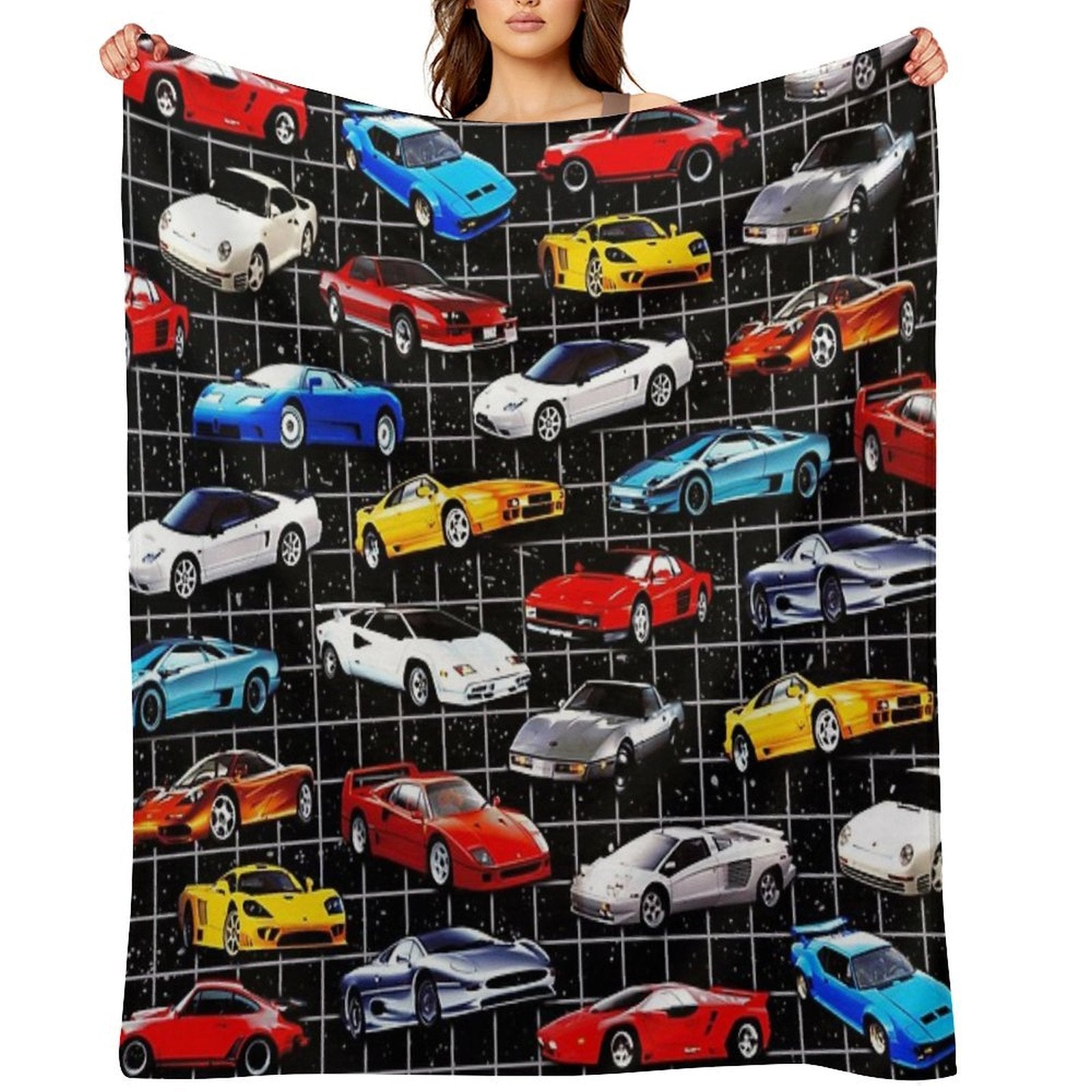 Dream Cars Machine-washable Throw Blanket