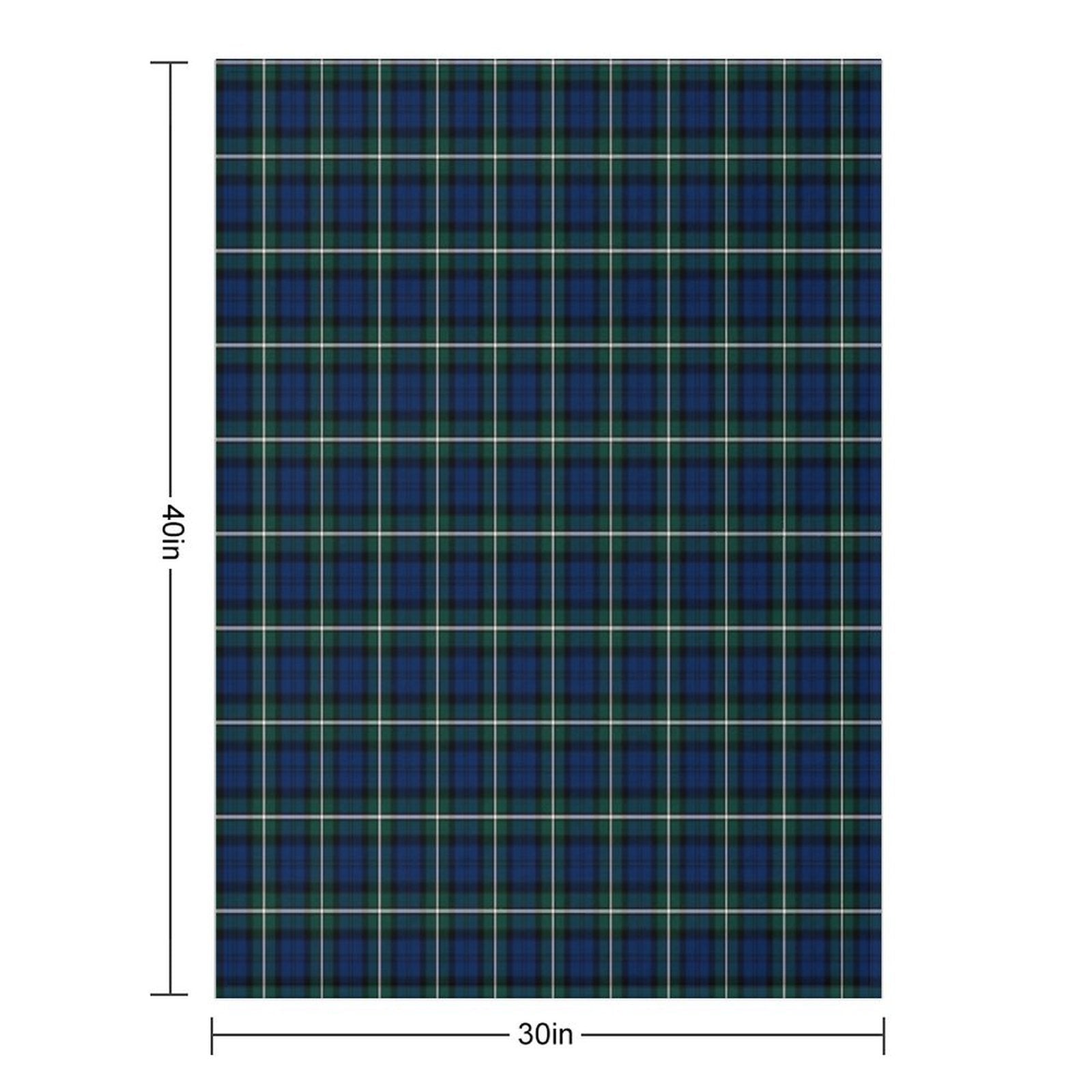 Clan Forbes Tartan Eco-conscious Throw Blanket