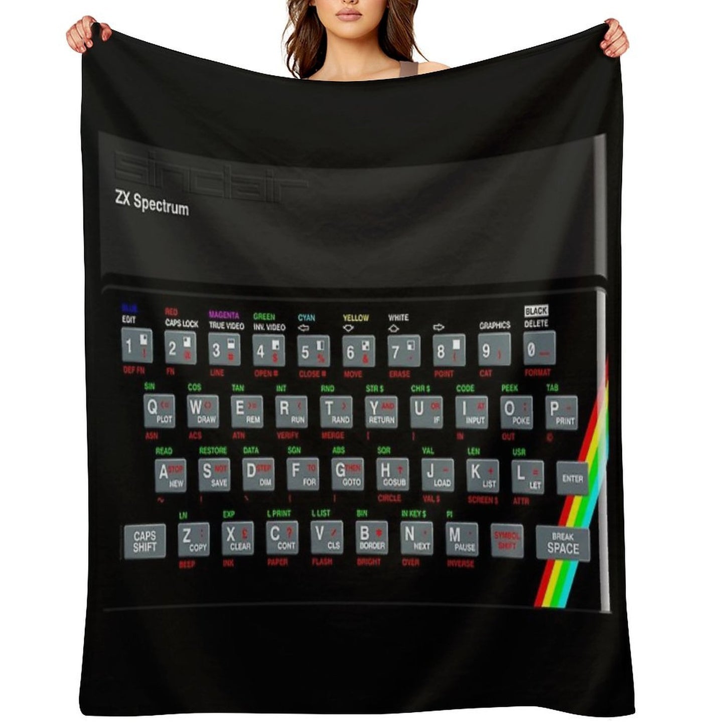 ZX Spectrum Versatility Throw Blanket