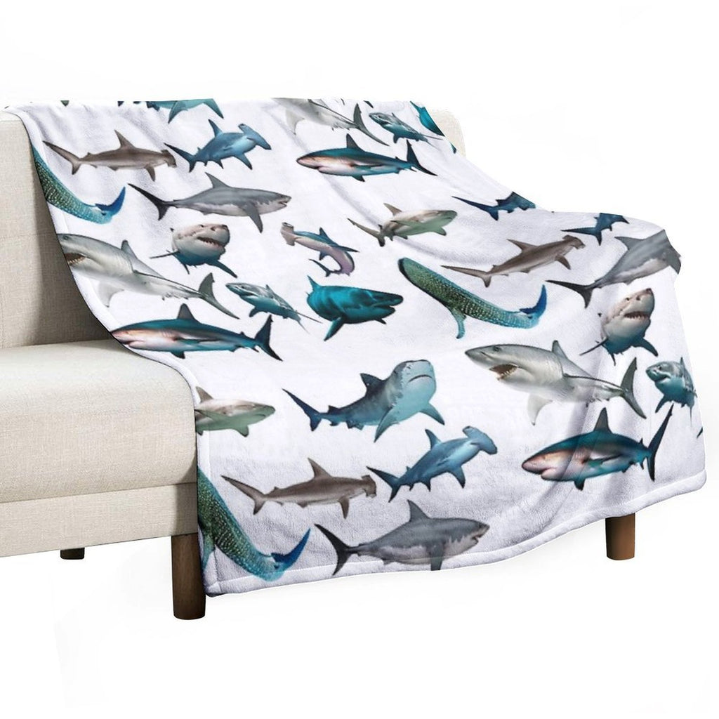 Sharks Easy Care Throw Blanket
