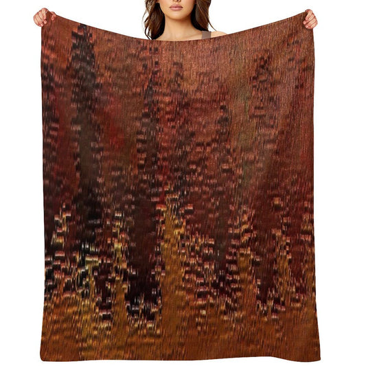 Copper Bronze Anti-pilling Throw Blanket