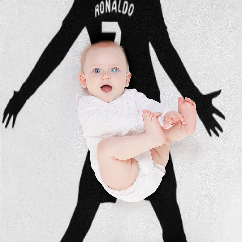 Christiano Ronaldo  CR7  Shadow Design Machine-washable Throw Blanket