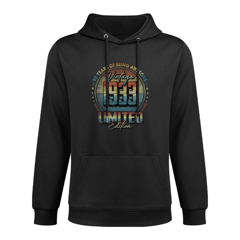 Vintage 1933 Limited Edition 90 Year Old 90th Birthday Unisex Design Hoodie