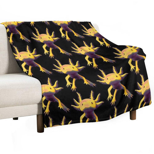 Axolotl Travel-friendly Throw Blanket