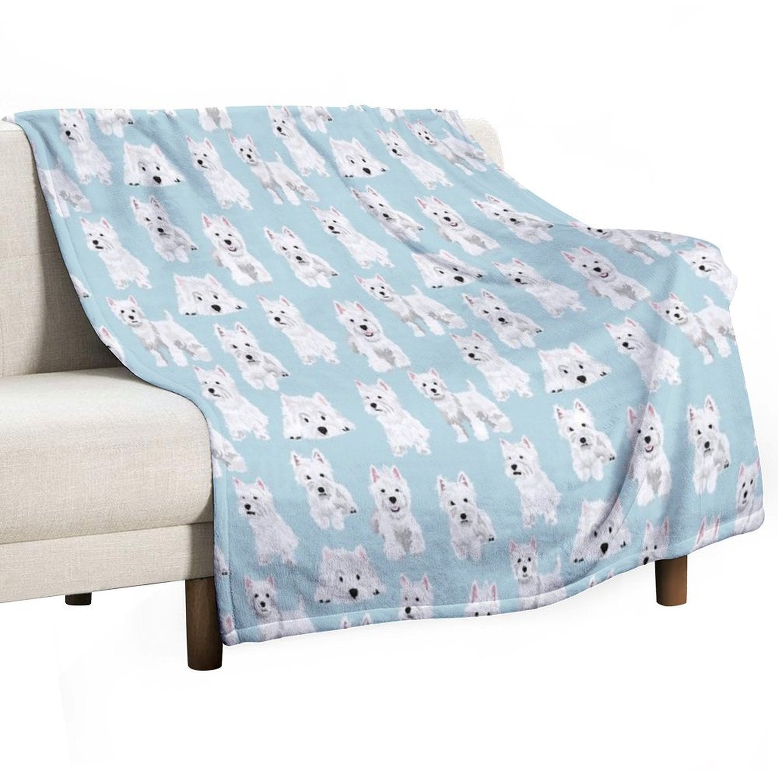 Westie Wrinkle-free Throw Blanket