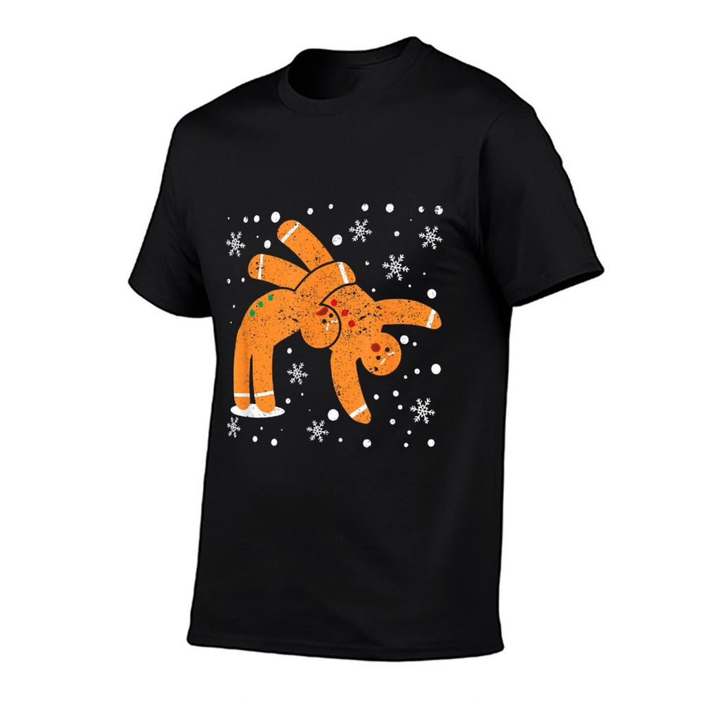 Gingerbread Man Cookies Christmas Funny Fighting Wrestling  Breathable T-Shirt