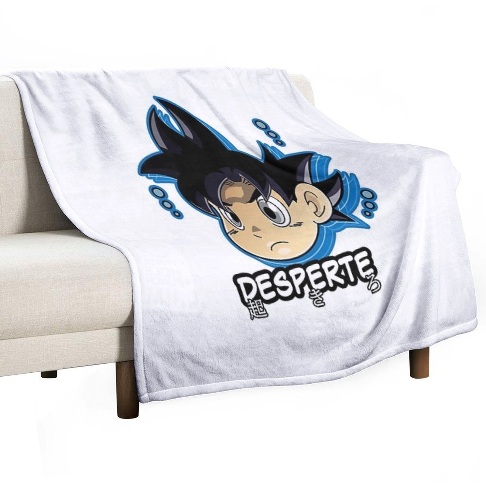 Chibi Ultra Instinct Goku Comfort Throw Blanket