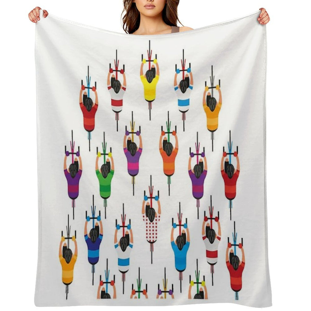 Cycling Squad Shrink-resistant Throw Blanket