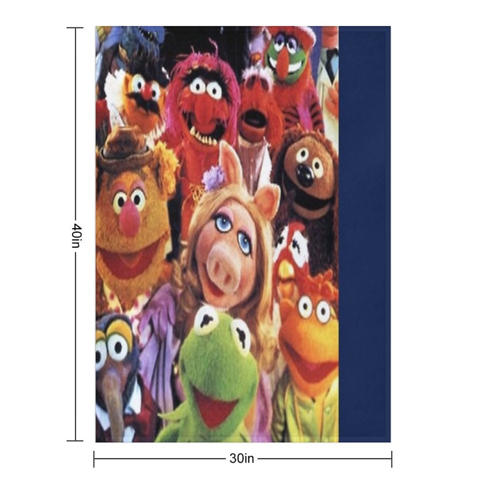 The Cute Muppet Show Compact Throw Blanket