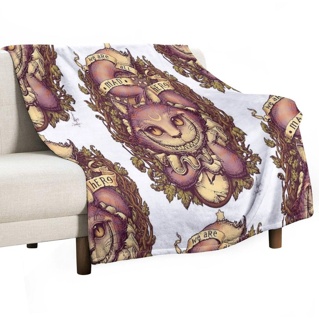 CHESHIRE CAT Gift-ready Throw Blanket