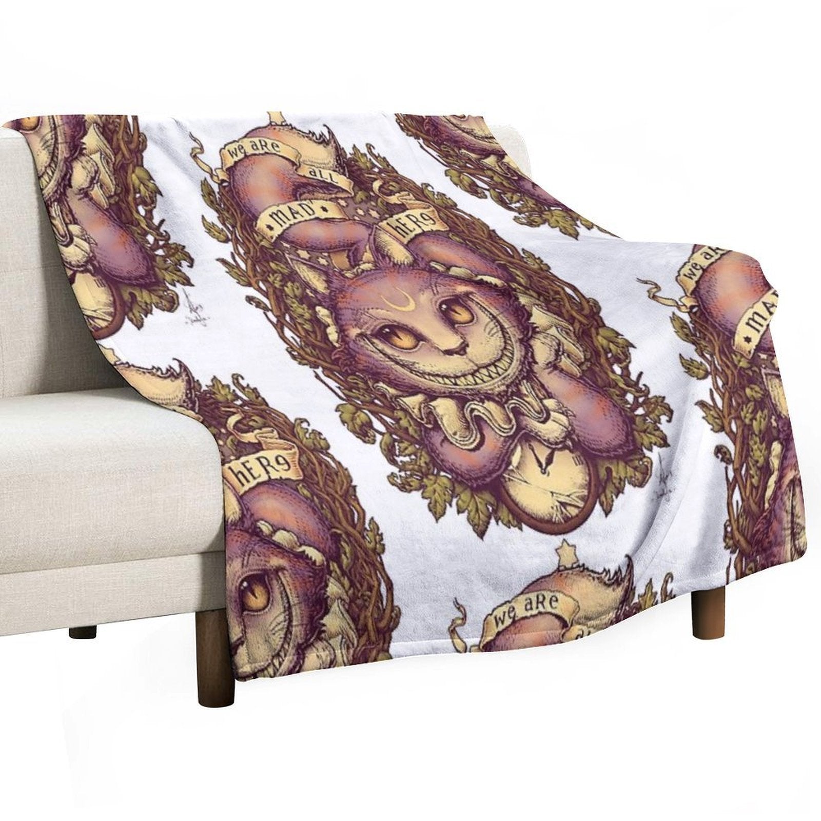 CHESHIRE CAT Gift-ready Throw Blanket