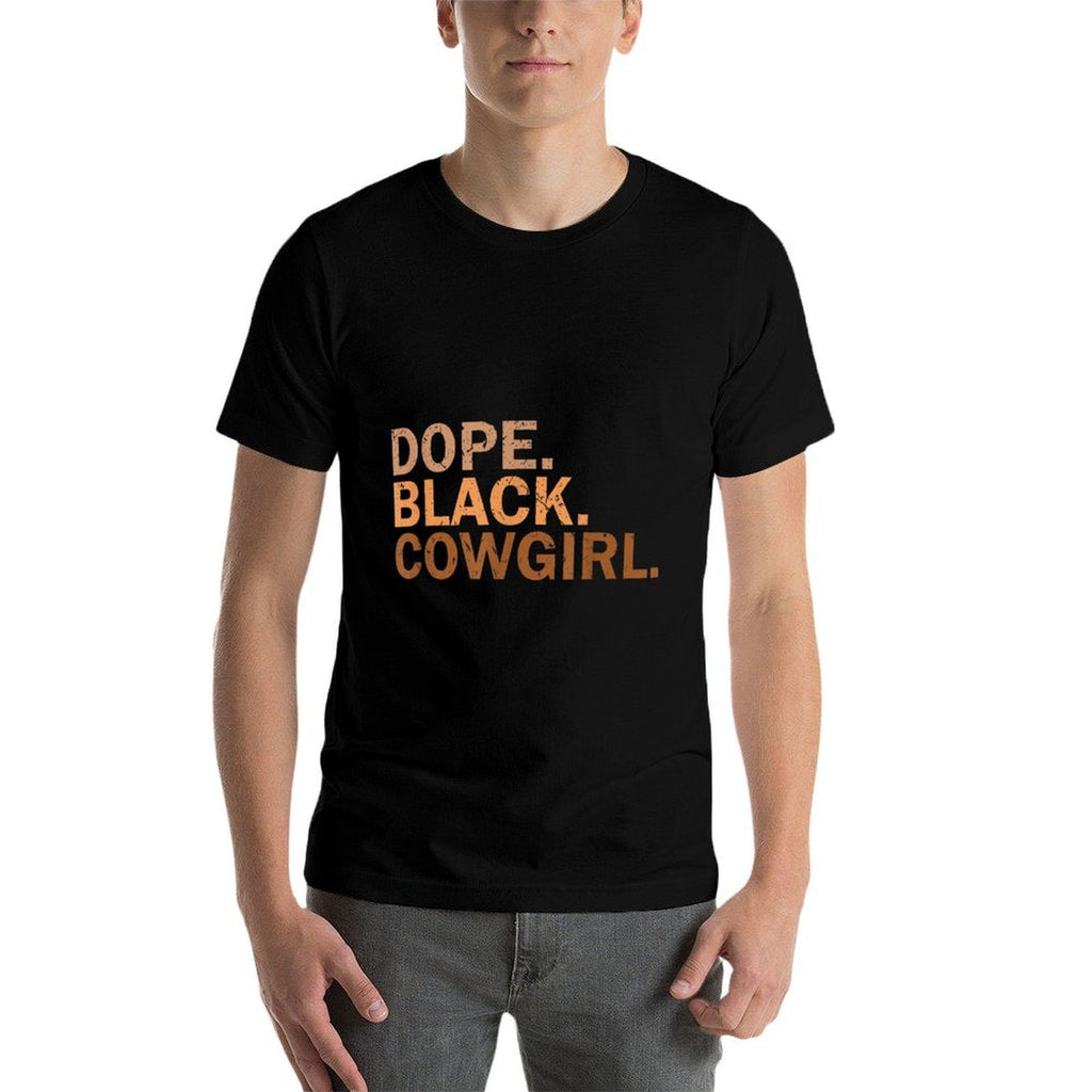 Dope Black Cowgirl Melanin Black African Rodeo Cowgirl  Classic T-Shirt