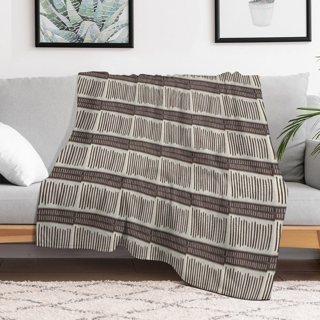 Wood Pattern (Indian Art) Multi-functional Throw Blanket