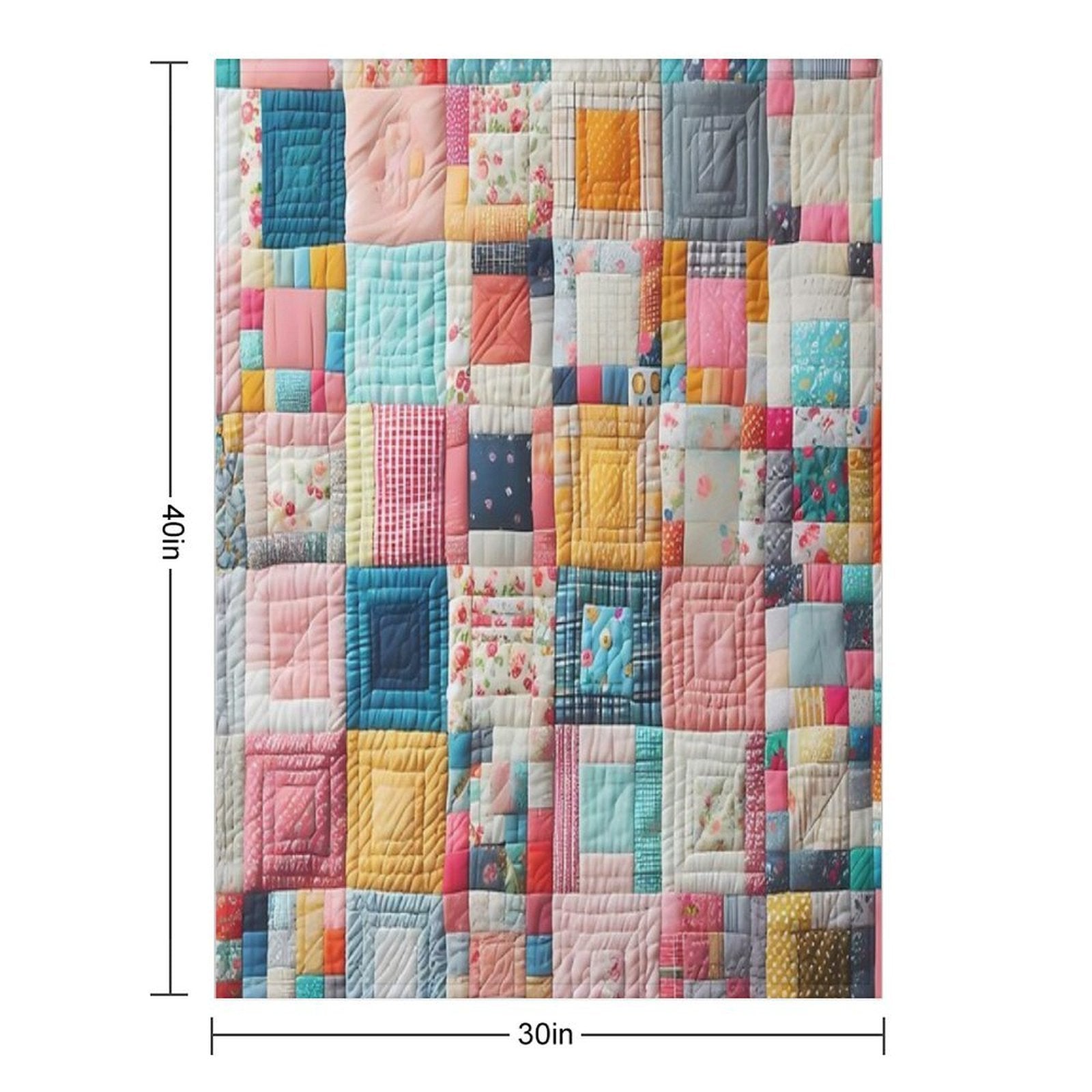 Patchwork Tapestry A Mosaic of Cozy Memories Premium Throw Blanket