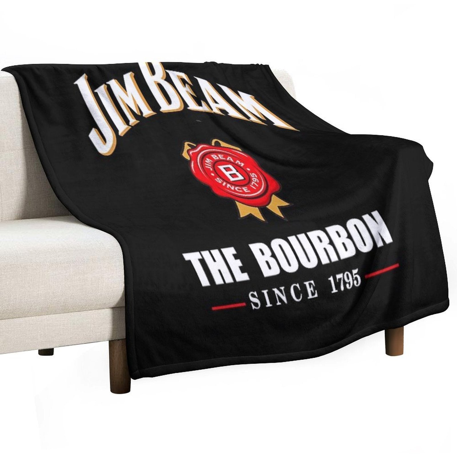 Jim Beam Wrinkle-free Throw Blanket