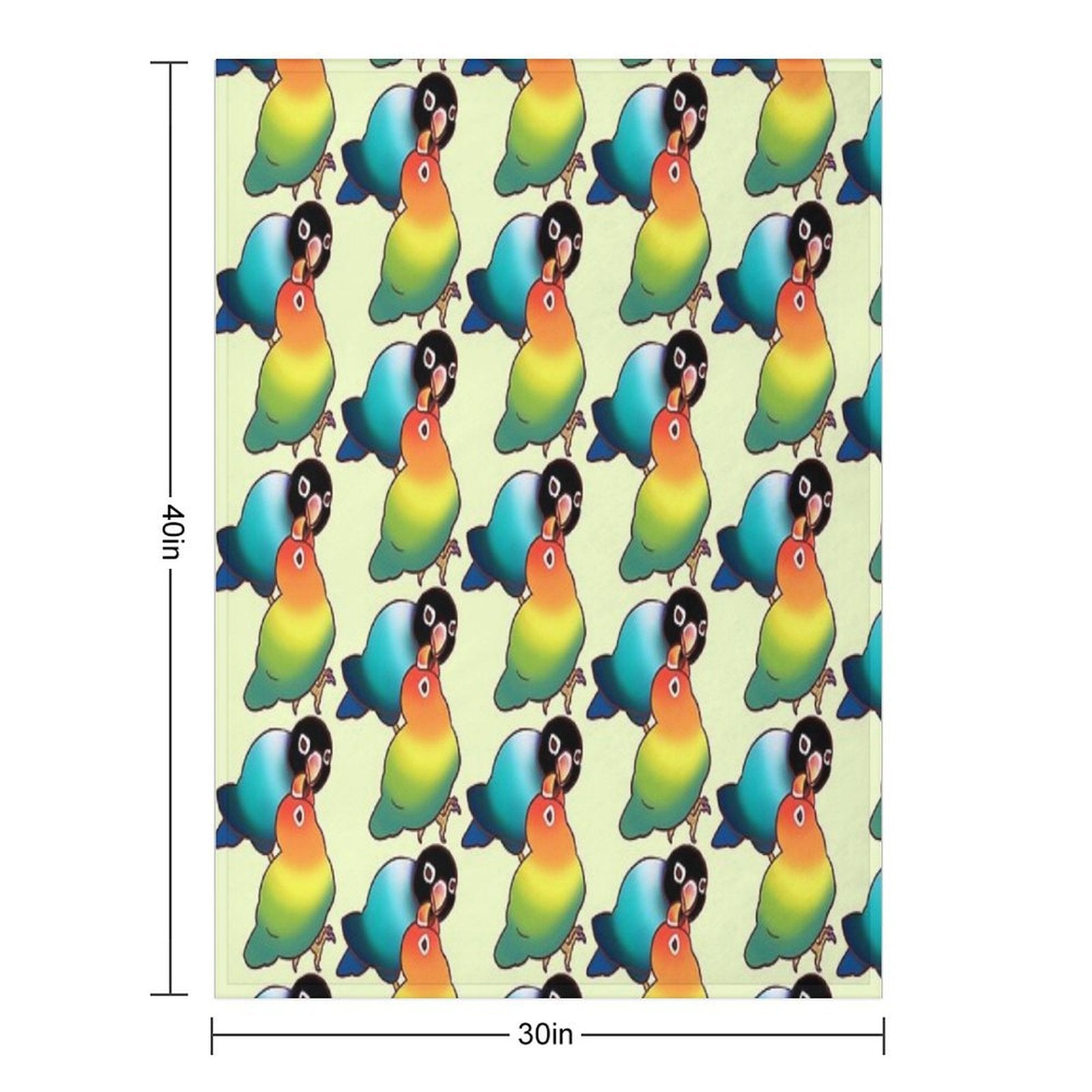 LOVEBIRDS T-SHIRTS Multi-functional Throw Blanket