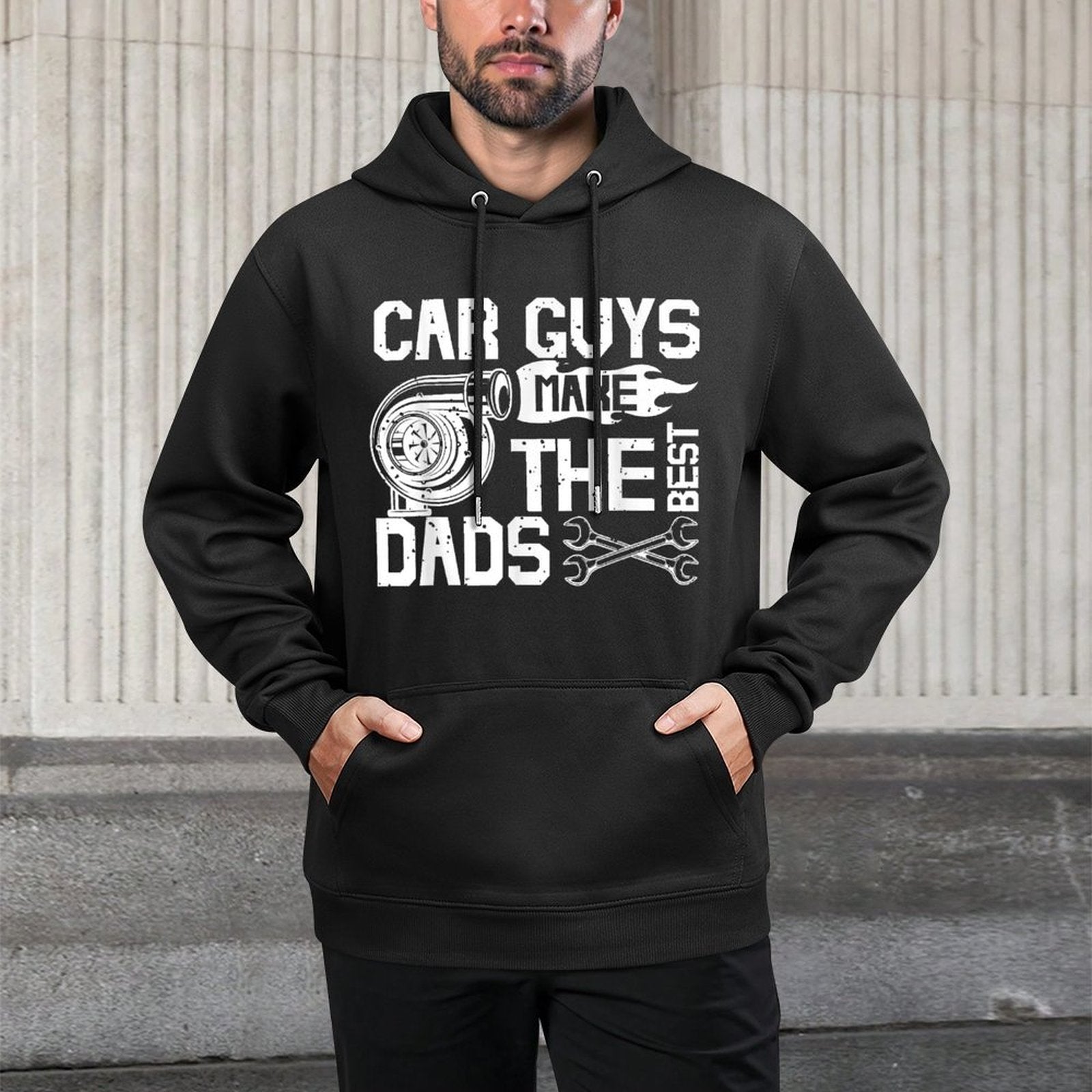 Car Guys Make The Best Dads Fathers Day Mechanic Dad Shape Retention Hoodie