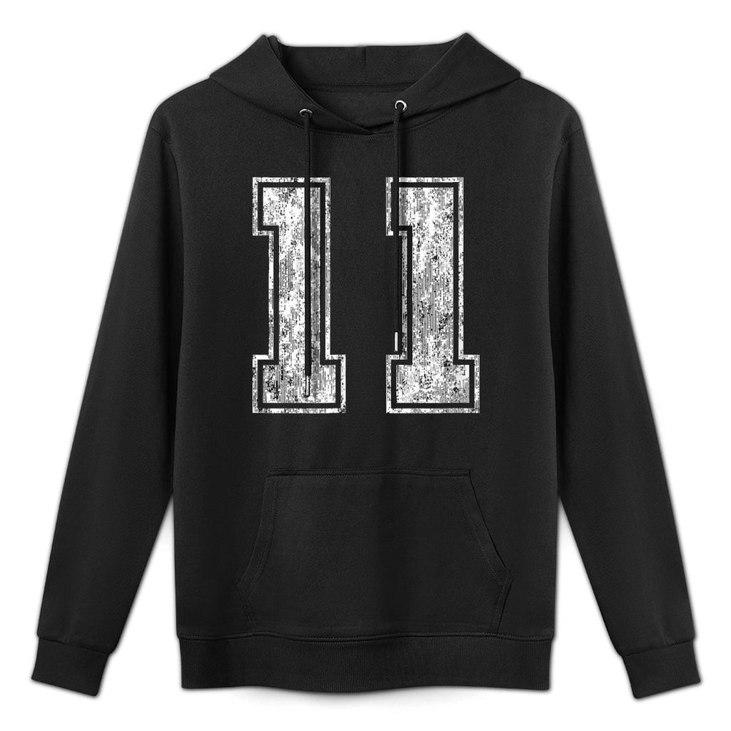 Number 11 Vintage Eleven Sports Design Layering Staple Hoodie