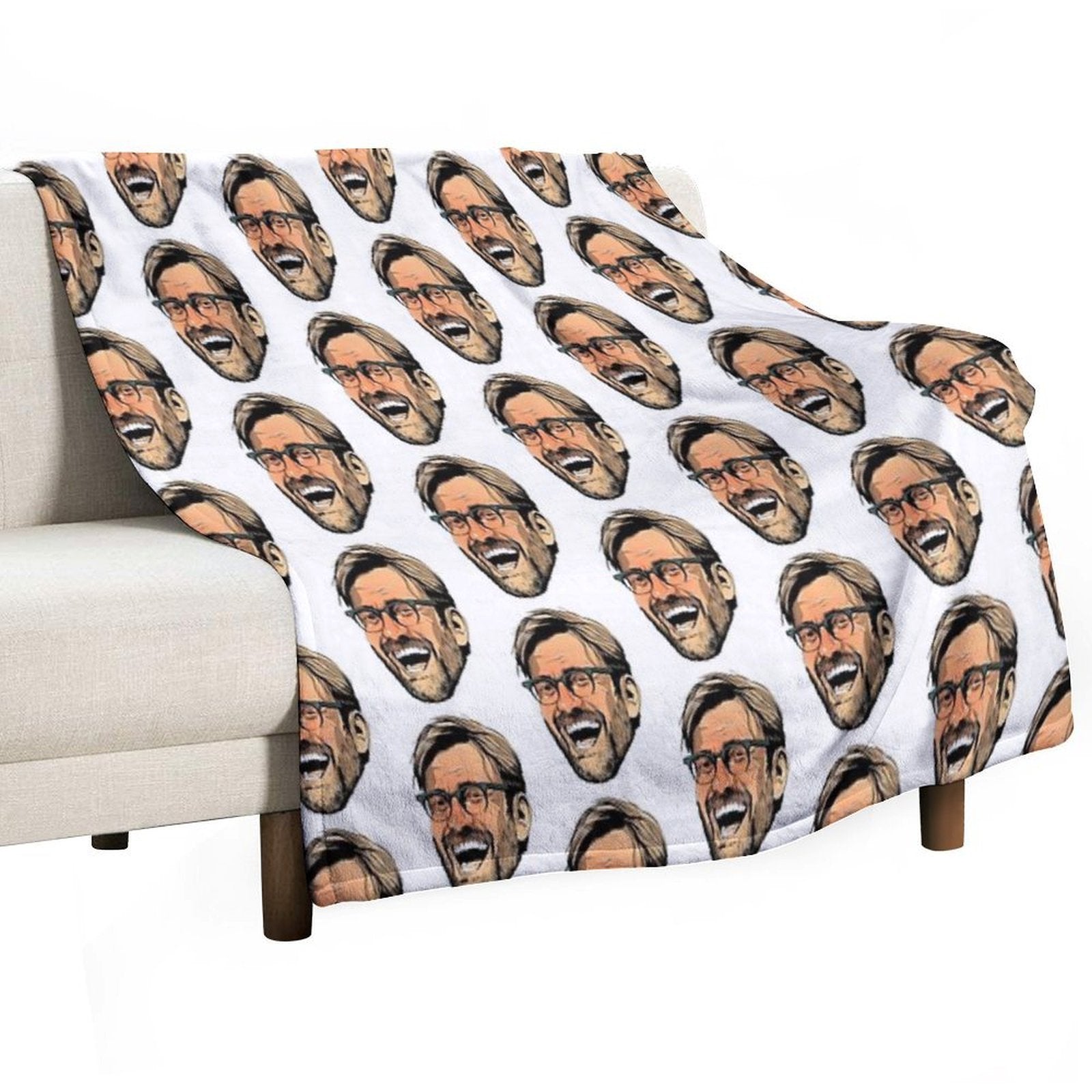 Delirious Klopp Machine-washable Throw Blanket