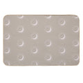 Pretty Sun And Moon Pattern Soft Aesthetic In Muted Colors Light Taupe  Pet-Safe Bath Mat