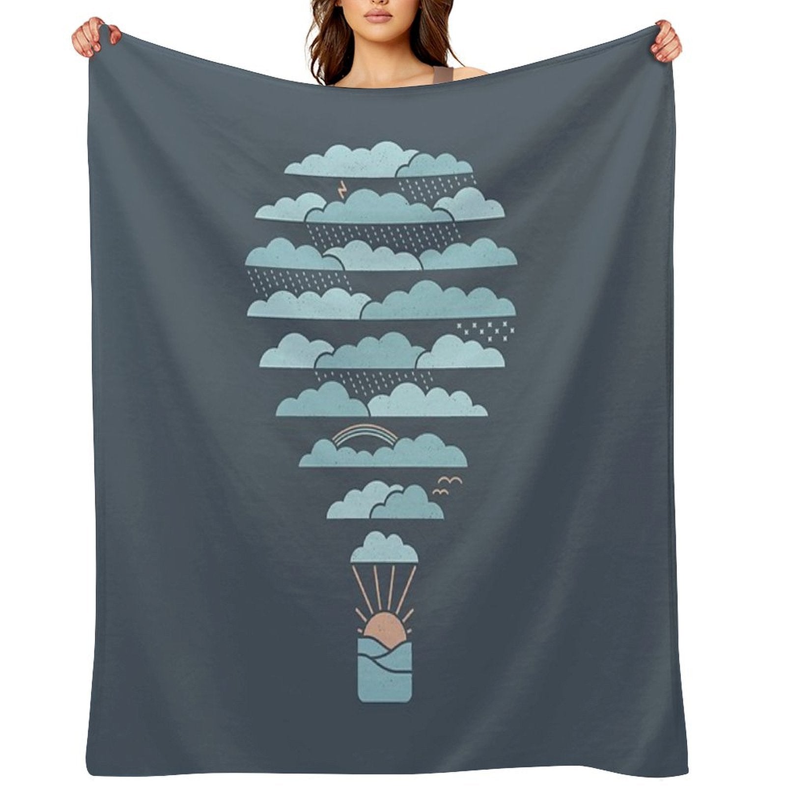 Weather Balloon Anti-pilling Throw Blanket