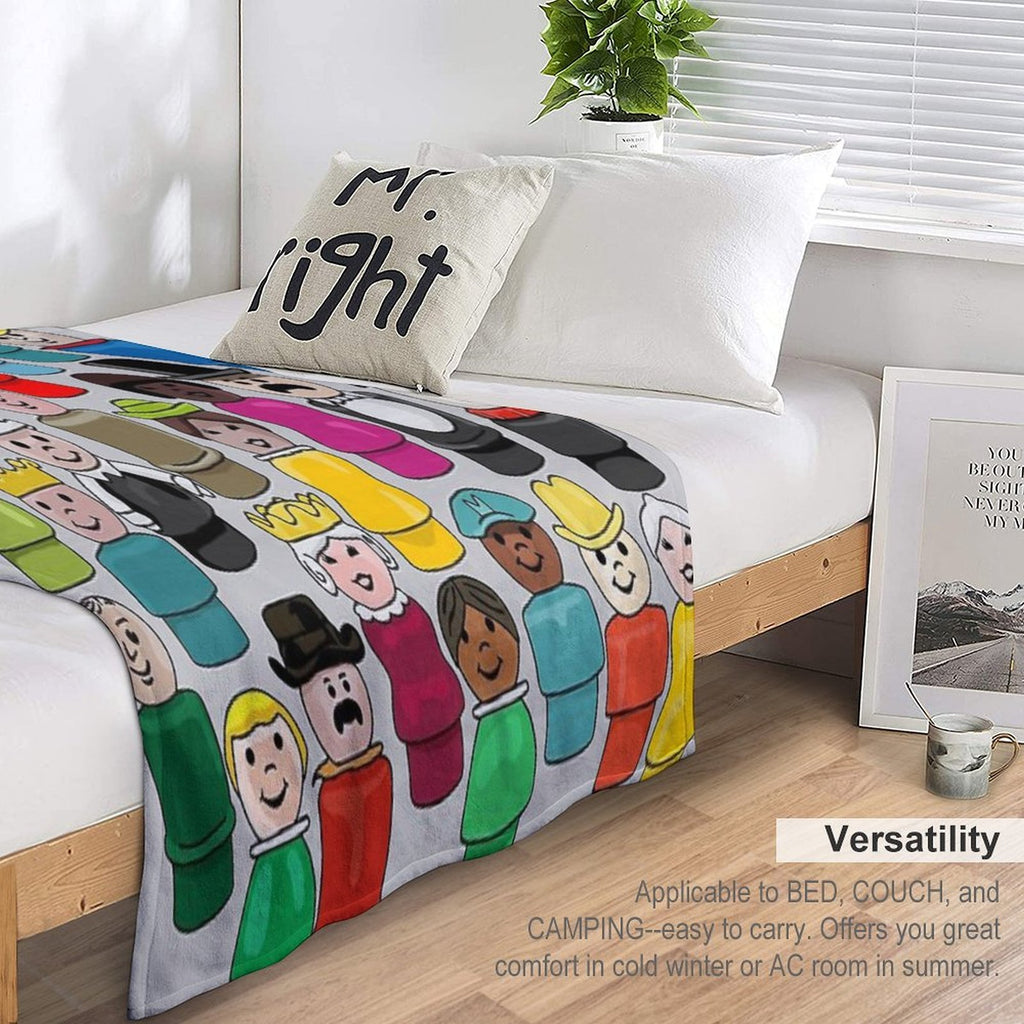 The People in Your Neighborhood Machine-washable Throw Blanket
