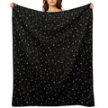 Constellations (Black) Travel-friendly Throw Blanket