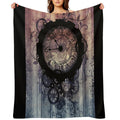Steampunk Clock Travel-friendly Throw Blanket