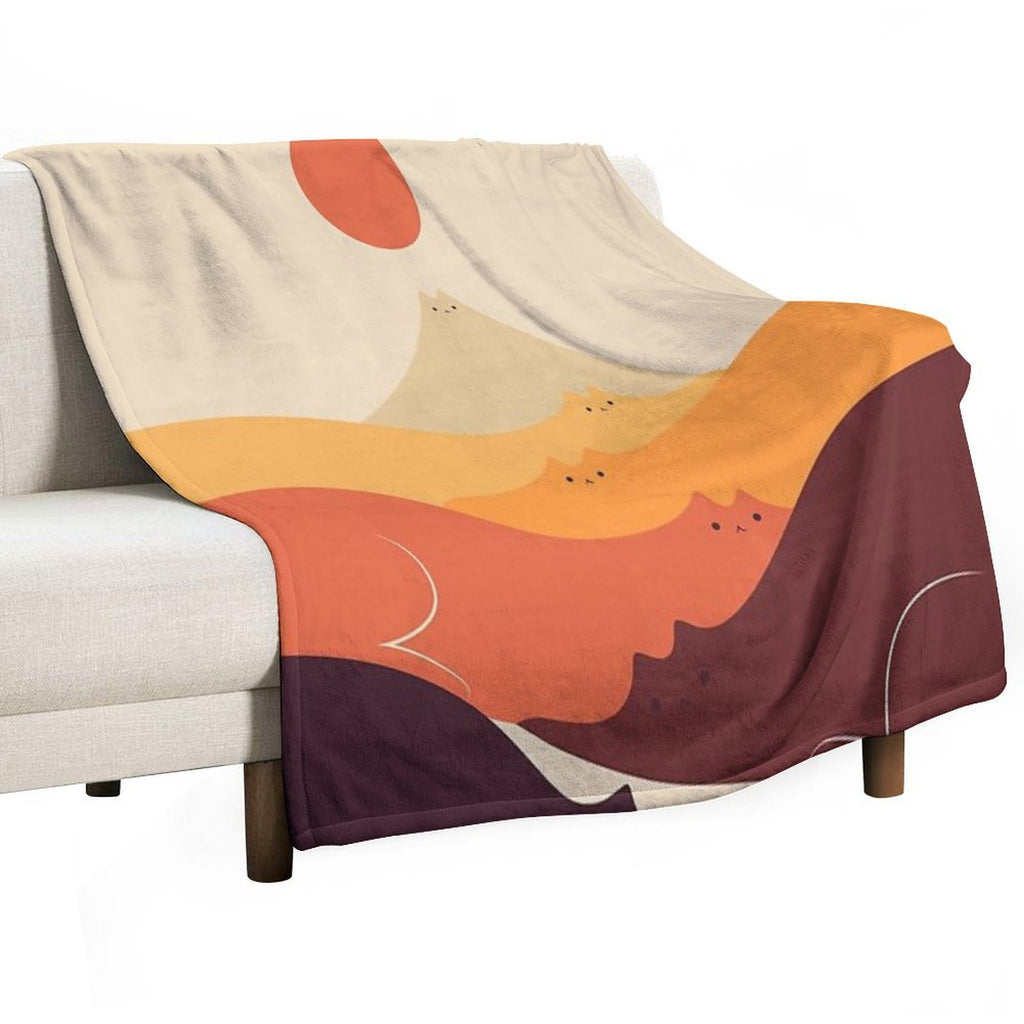 Cat Landscape 87 Lightweight Throw Blanket