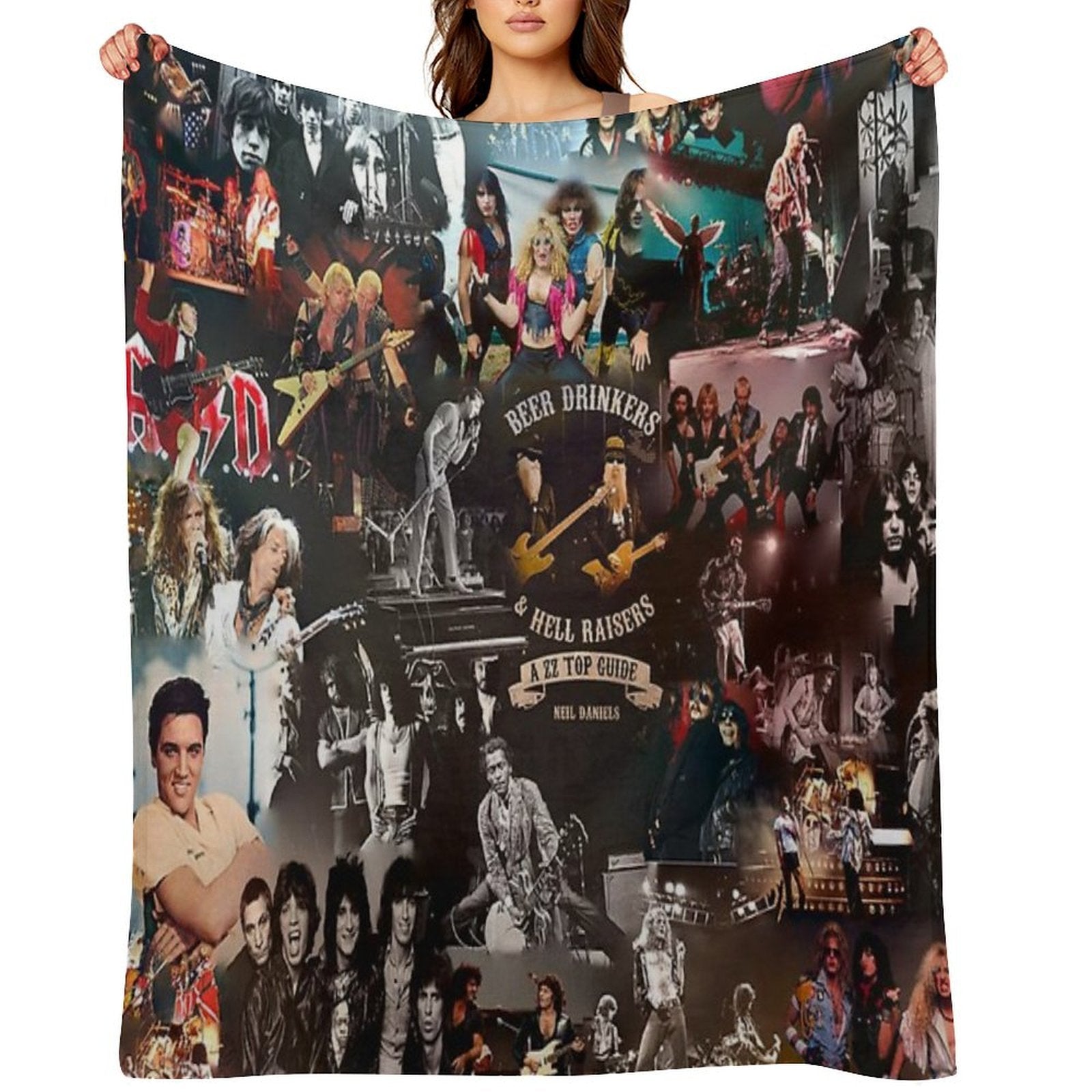 Rock Collage Lightweight Throw Blanket