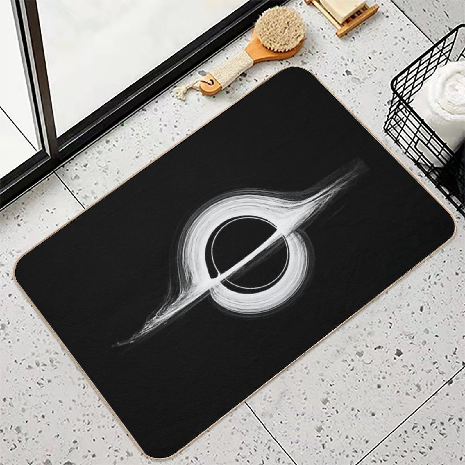 Interstellar Christopher Nolan Minimalist Vintage Movie Poster Mid-Century Alternative Art Print  Odorless Bath Mat
