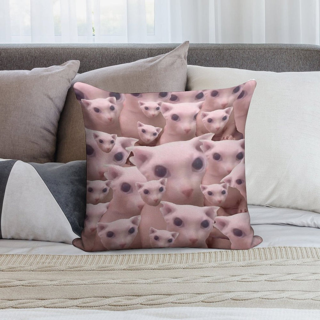 Bingus Pattern Soft Luxury Feel Throw Pillow