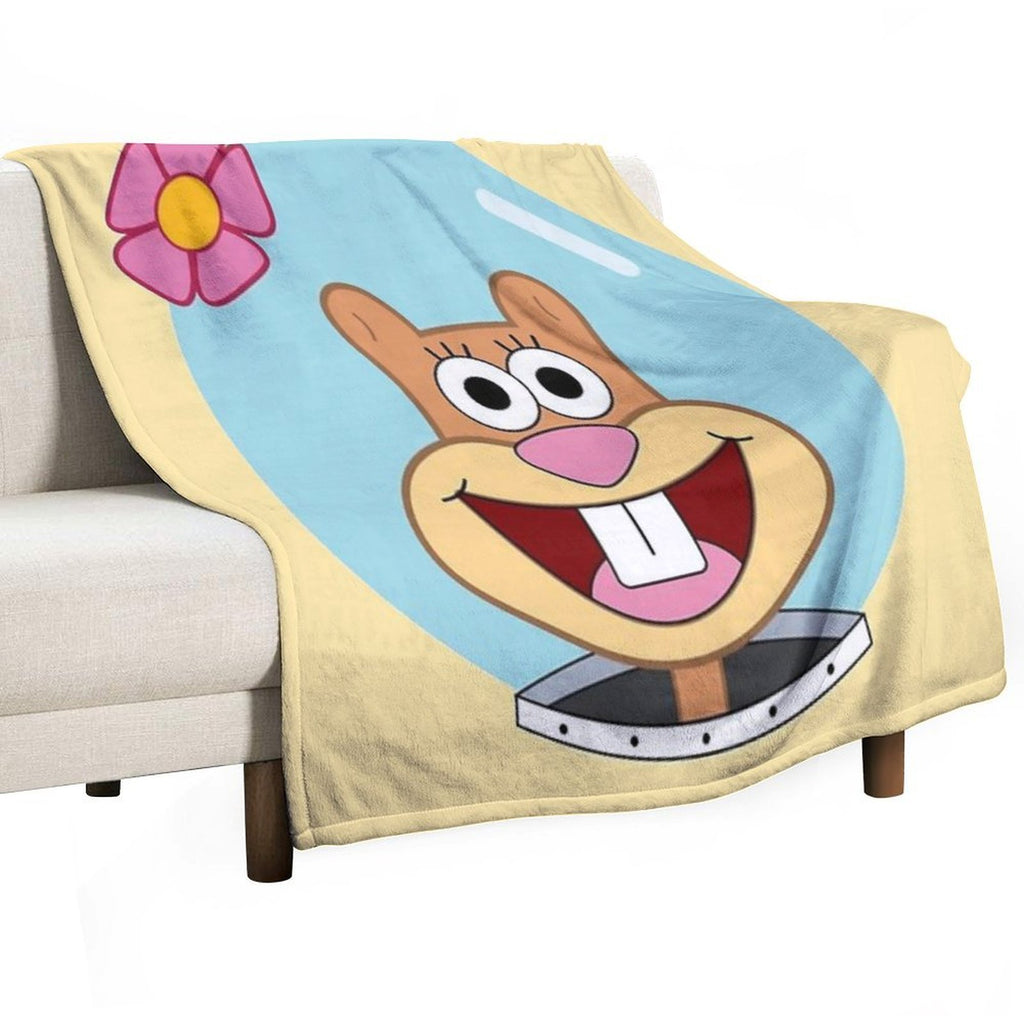 Sandy Cheeks Eco-conscious Throw Blanket