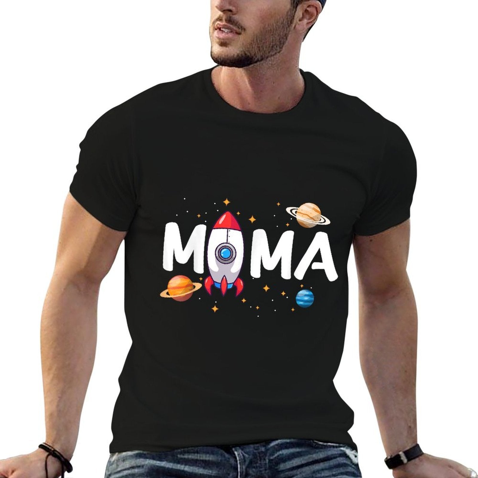 Mama of The Birthday Boy Space Astronaut 1st Birthday Family Comfortable T-Shirt