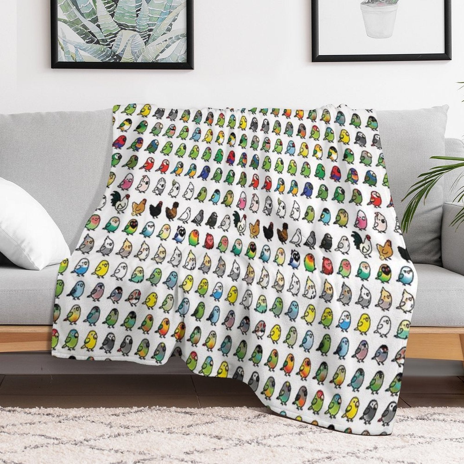Everybirdy Collection Wrinkle-free Throw Blanket