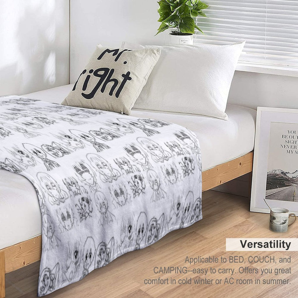 Dazai Pattern Velvety-soft Throw Blanket